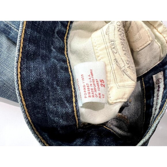 AG Adriano Goldschmied Box Skirt in Dark Wash Denim - Picture 4 of 4